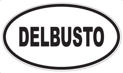 DELBUSTO - Oval Sticker