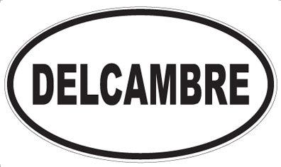 DELCAMBRE - Oval Sticker