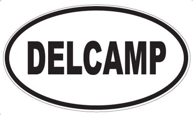 DELCAMP - Oval Sticker