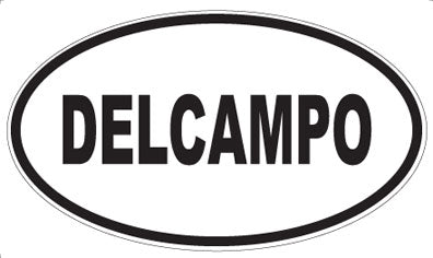 DELCAMPO - Oval Sticker