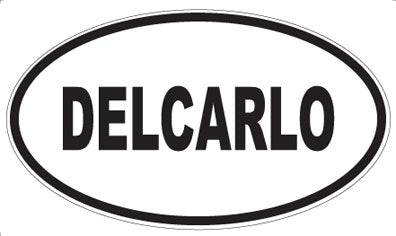 DELCARLO - Oval Sticker