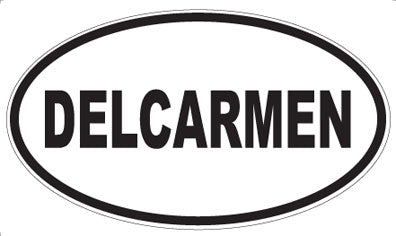 DELCARMEN - Oval Sticker