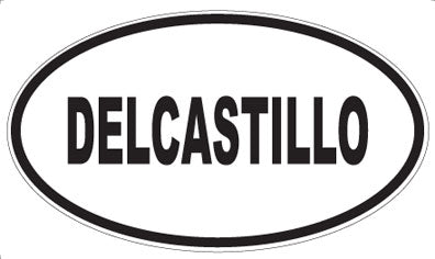 DELCASTILLO - Oval Sticker