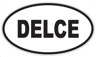 DELCE - Oval Sticker