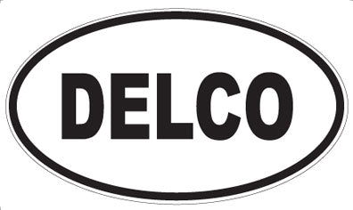 DELCO - Oval Sticker