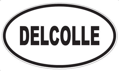 DELCOLLE - Oval Sticker
