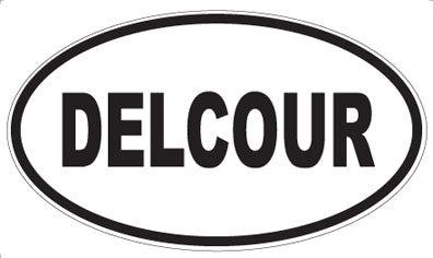 DELCOUR - Oval Sticker