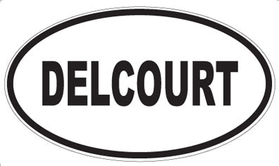 DELCOURT - Oval Sticker