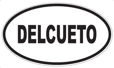 DELCUETO - Oval Sticker