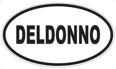 DELDONNO - Oval Sticker