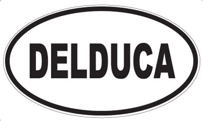 DELDUCA - Oval Sticker