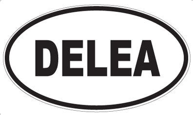 DELEA - Oval Sticker