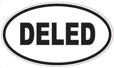 DELED - Oval Sticker