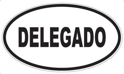 DELEGADO - Oval Sticker