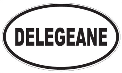 DELEGEANE - Oval Sticker
