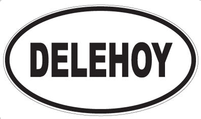 DELEHOY - Oval Sticker