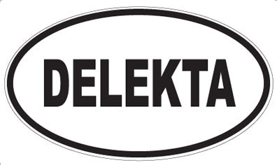 DELEKTA - Oval Sticker
