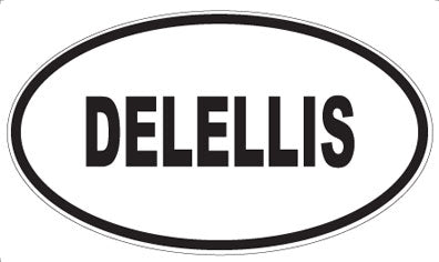 DELELLIS - Oval Sticker