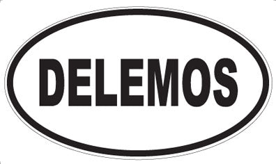 DELEMOS - Oval Sticker