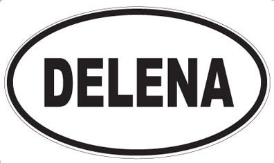 DELENA - Oval Sticker