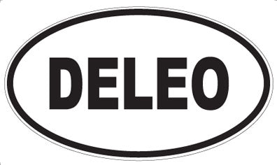 DELEO - Oval Sticker