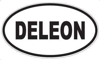 DELEON - Oval Sticker