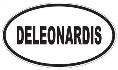 DELEONARDIS - Oval Sticker