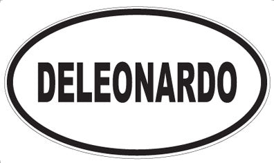 DELEONARDO - Oval Sticker