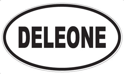 DELEONE - Oval Sticker