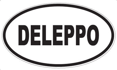 DELEPPO - Oval Sticker