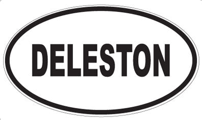 DELESTON - Oval Sticker