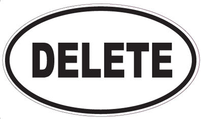 DELETE - Oval Sticker
