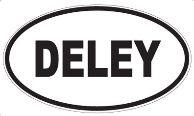 DELEY - Oval Sticker