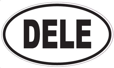 DELE - Oval Sticker