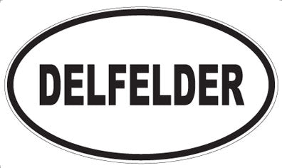 DELFELDER - Oval Sticker