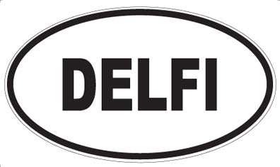 DELFI - Oval Sticker