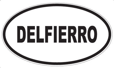 DELFIERRO - Oval Sticker