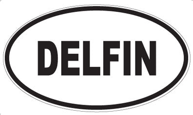 DELFIN - Oval Sticker