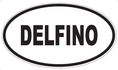 DELFINO - Oval Sticker
