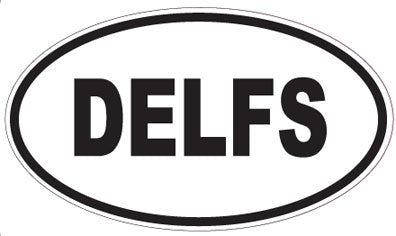 DELFS - Oval Sticker