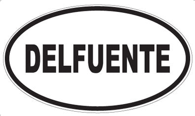 DELFUENTE - Oval Sticker
