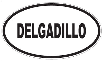DELGADILLO - Oval Sticker