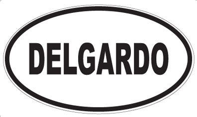 DELGARDO - Oval Sticker
