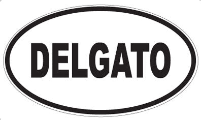 DELGATO - Oval Sticker