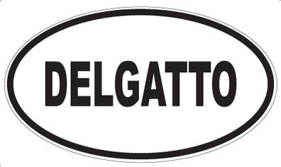 DELGATTO - Oval Sticker