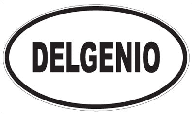 DELGENIO - Oval Sticker