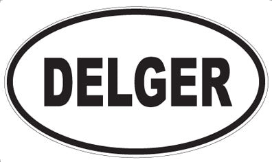 DELGER - Oval Sticker