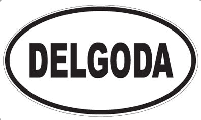 DELGODA - Oval Sticker