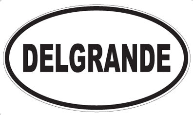 DELGRANDE - Oval Sticker