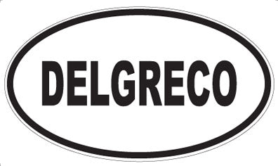 DELGRECO - Oval Sticker
